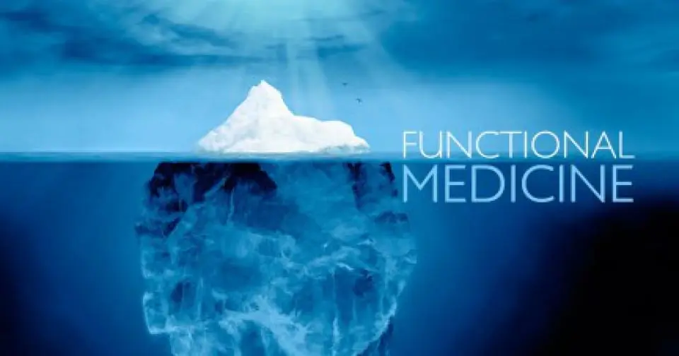 Medicina funcional usando analogía iceberg 
